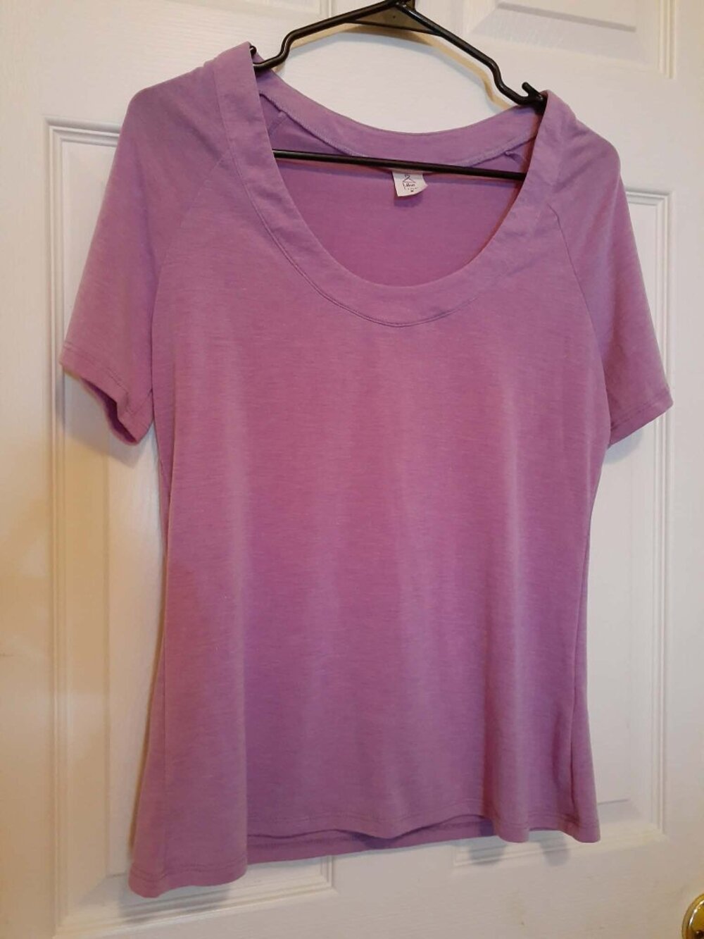 The Sew Casual Tee In Purple - Picture 2 of 3